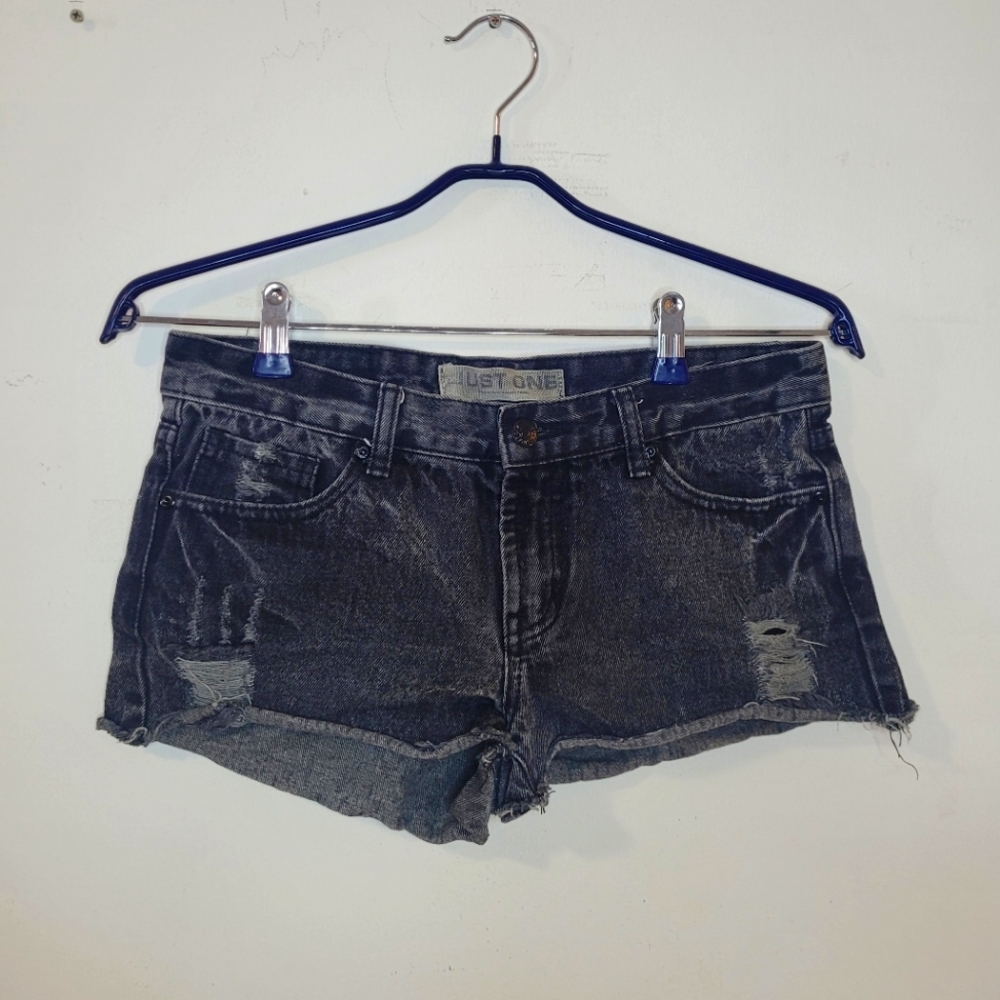 Black Jean shorts